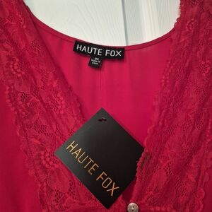 Haute Fox Red Lace Blouse